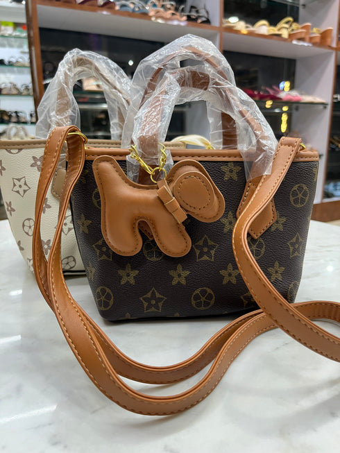 Monograms Print Mini Hand and Sling Bag